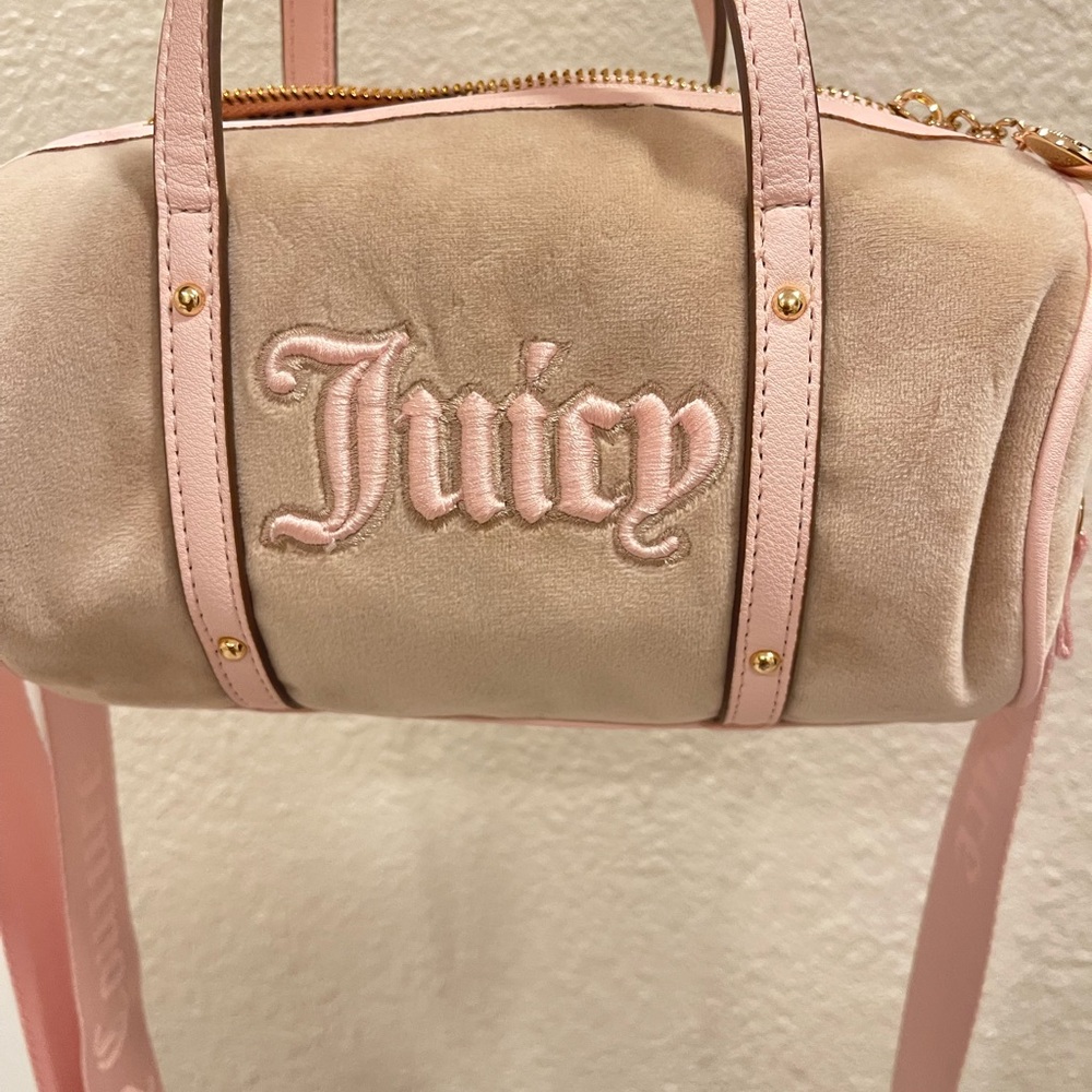 Juicy Couture Soft Pink and Cream Mini Bag